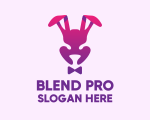 Purple Magic Rabbit logo design