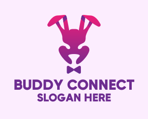 Purple Magic Rabbit logo design