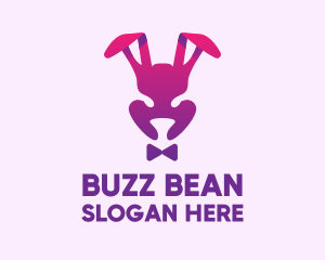 Purple Magic Rabbit logo design