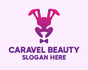 Purple Magic Rabbit logo design