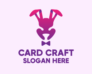 Purple Magic Rabbit logo design