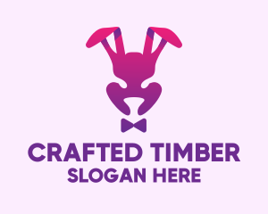 Purple Magic Rabbit logo design