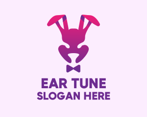 Purple Magic Rabbit logo design