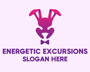 Purple Magic Rabbit logo design