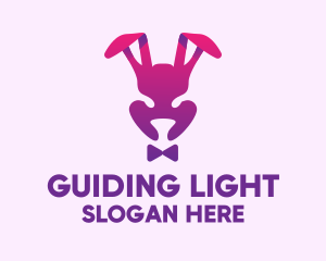 Purple Magic Rabbit logo design