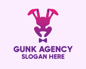 Purple Magic Rabbit logo design