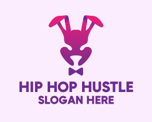 Purple Magic Rabbit logo design