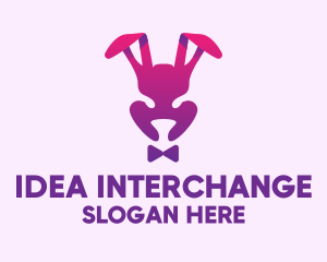 Purple Magic Rabbit logo design