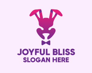 Purple Magic Rabbit logo design