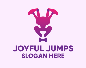 Purple Magic Rabbit logo design