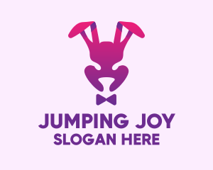 Purple Magic Rabbit logo design