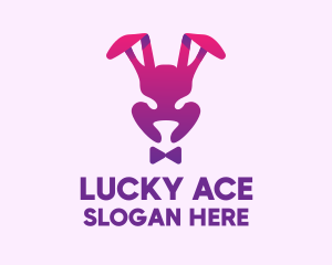 Purple Magic Rabbit logo design