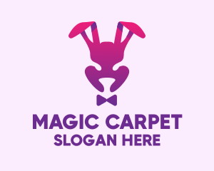 Purple Magic Rabbit logo design