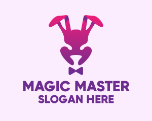 Purple Magic Rabbit logo design