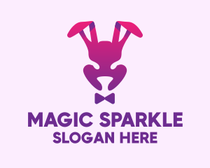 Purple Magic Rabbit logo design