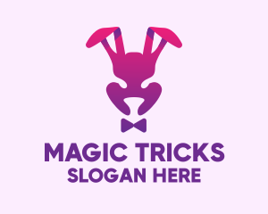 Purple Magic Rabbit logo design