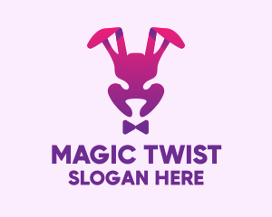 Purple Magic Rabbit logo design