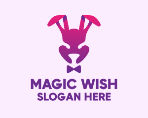 Purple Magic Rabbit logo design