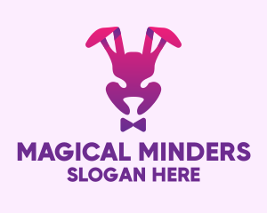 Purple Magic Rabbit logo design