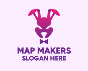 Purple Magic Rabbit logo design