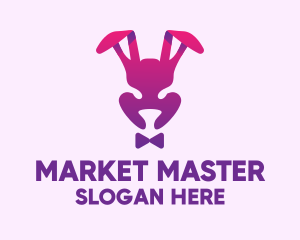 Purple Magic Rabbit logo design