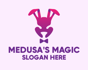 Purple Magic Rabbit logo design