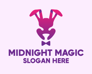 Purple Magic Rabbit logo design