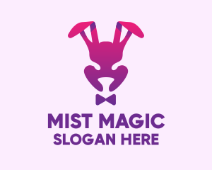 Purple Magic Rabbit logo design