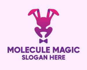 Purple Magic Rabbit logo design