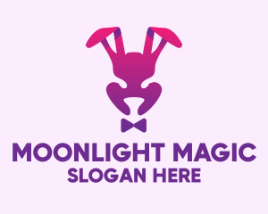 Purple Magic Rabbit logo design