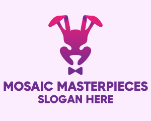 Purple Magic Rabbit logo design