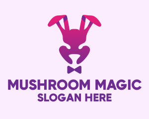 Purple Magic Rabbit logo design