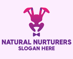 Purple Magic Rabbit logo design