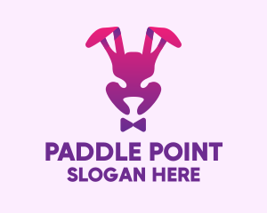 Purple Magic Rabbit logo design