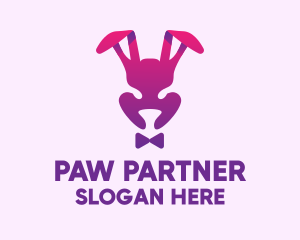 Purple Magic Rabbit logo design