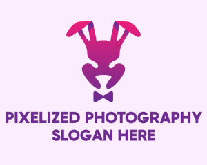 Purple Magic Rabbit logo design