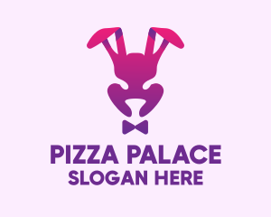 Purple Magic Rabbit logo design