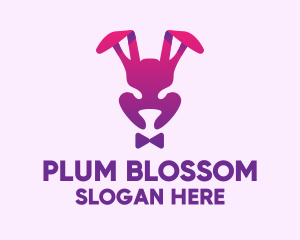 Purple Magic Rabbit logo design