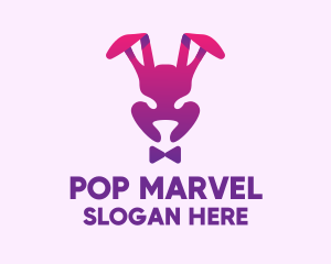 Purple Magic Rabbit logo design