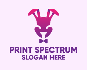 Purple Magic Rabbit logo design