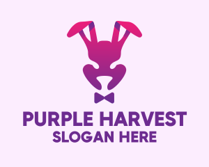 Purple Magic Rabbit logo design