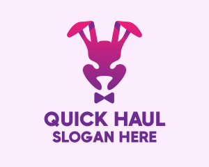 Purple Magic Rabbit logo design