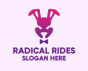 Purple Magic Rabbit logo design