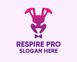 Purple Magic Rabbit logo design