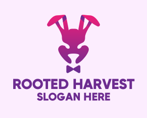 Purple Magic Rabbit logo design