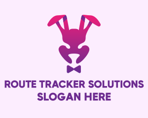 Purple Magic Rabbit logo design