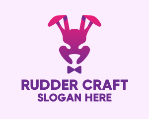 Purple Magic Rabbit logo design