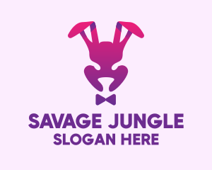 Purple Magic Rabbit logo design