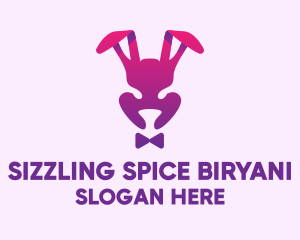 Purple Magic Rabbit logo design