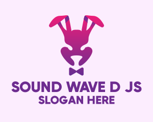 Purple Magic Rabbit logo design